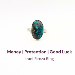 Irani Firoza German Silver Ring (SKU: IFR 62)