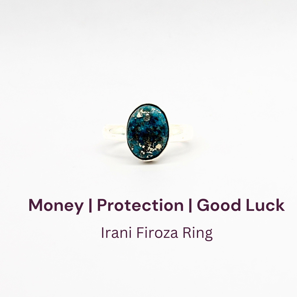 Irani Firoza German Silver Ring (SKU: IFR 63)