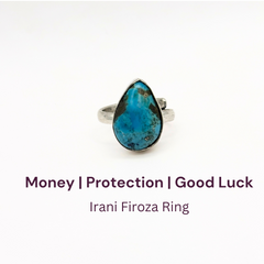 Irani Firoza German Silver Ring (SKU: IFR 64)