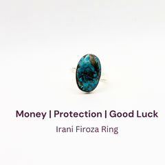 Irani Firoza German Silver Ring (SKU: IFR 67)