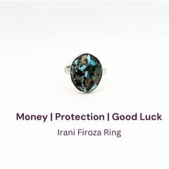 Irani Firoza German Silver Ring (SKU: IFR 69)