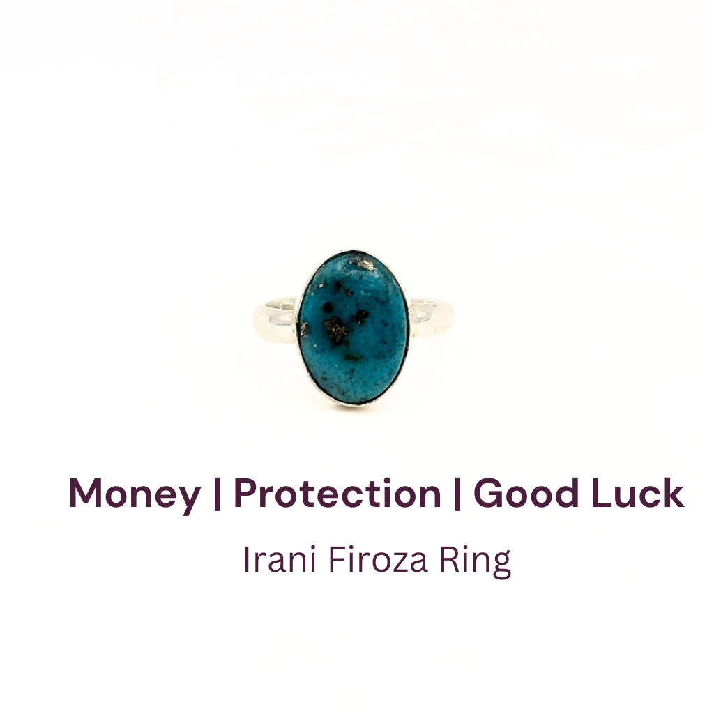 Irani Firoza German Silver Ring (SKU: IFR 70)