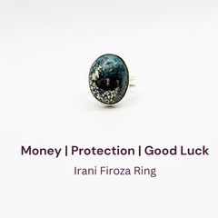Irani Firoza German Silver Ring (SKU: IFR 72)