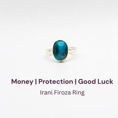 Irani Firoza German Silver Ring (SKU: IFR 73)