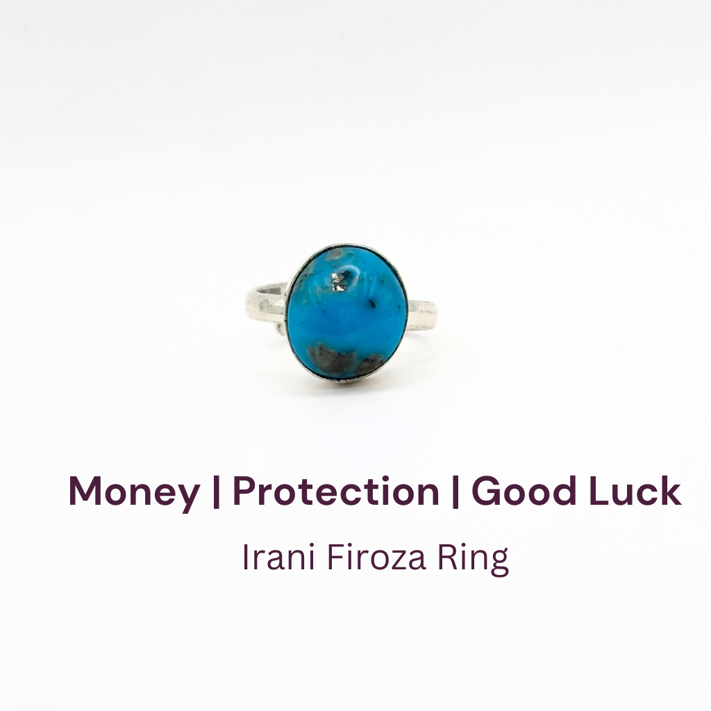 Irani Firoza German Silver Ring (SKU: IFR 74)