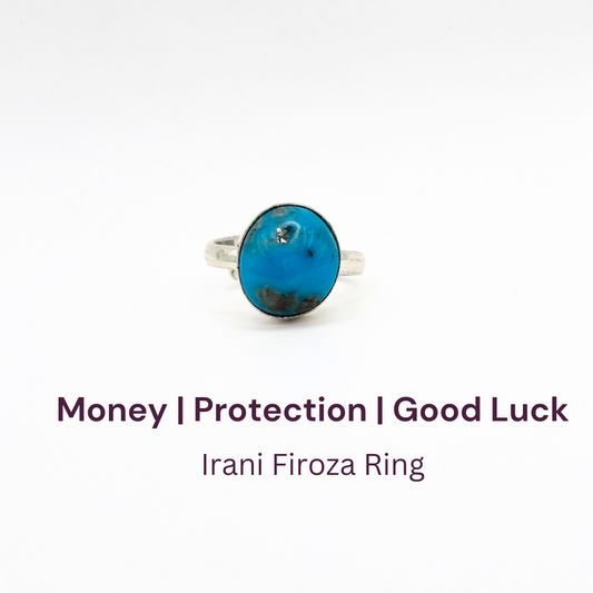 Irani Firoza German Silver Ring (SKU: IFR 74)
