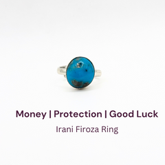 Irani Firoza German Silver Ring (SKU: IFR 74)