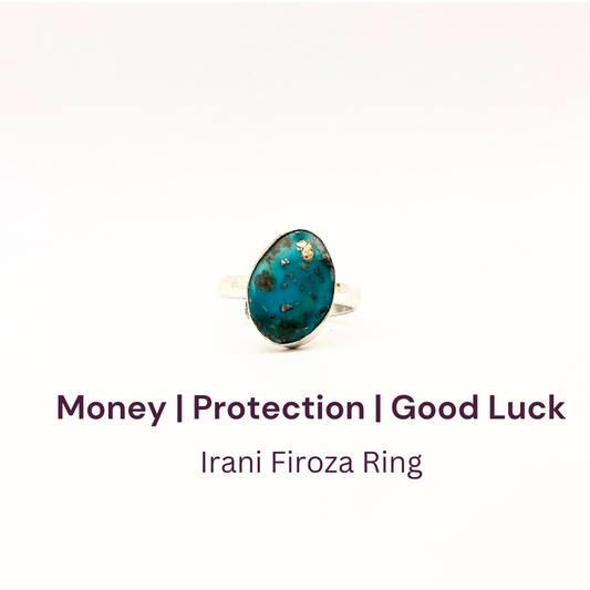 Irani Firoza German Silver Ring (SKU: IFR 75)