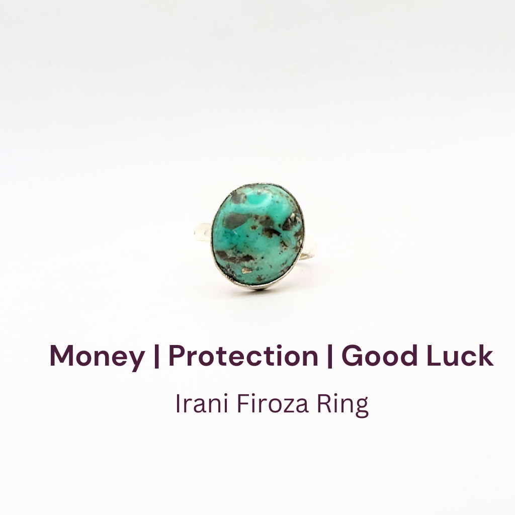 Irani Firoza German Silver Ring (SKU: IFR 77)