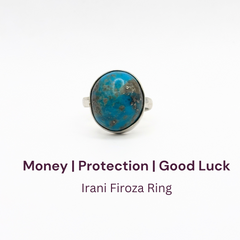 Irani Firoza German Silver Ring (SKU: IFR 78)