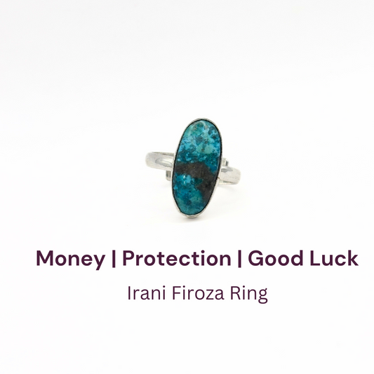 Irani Firoza German Silver Ring (SKU: IFR 80)