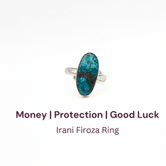 Irani Firoza German Silver Ring (SKU: IFR 80)