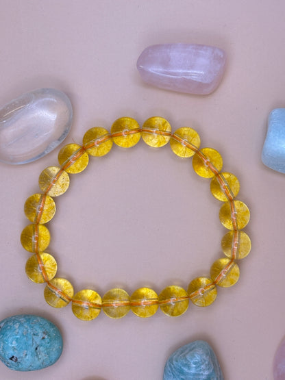 Business, Wealth, Teaching & Marriage Bracelet - Citrine- 10mm