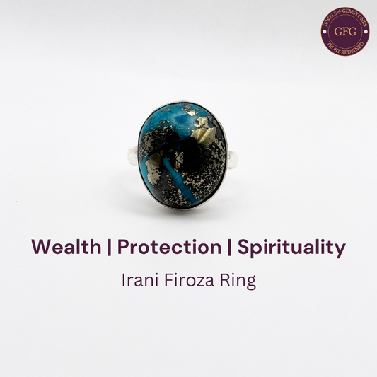 Irani Firoza German Silver Ring