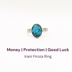 Irani Firoza German Silver Ring 