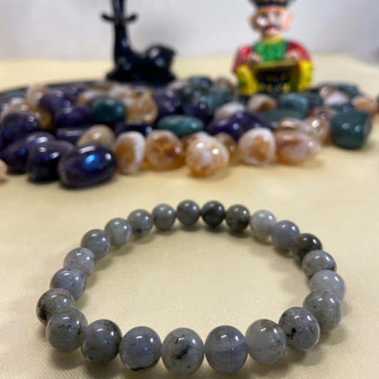 Patience & Will Power Bracelet - Labradorite Bracelet - 8mm