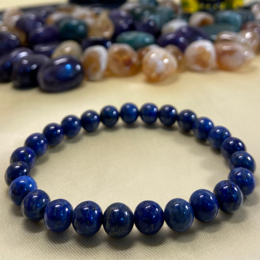 Procrastination & Wisdom Bracelet - Original Lapis Lazuli Bracelet- 8mm