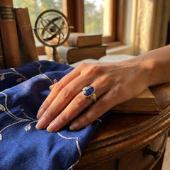 Neelam - Blue Sapphire (Thailand) Pure Silver Ring - Certified