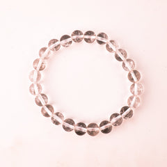 Master Healer & Focus Bracelet - Original Premium Clear Quartz Bracelet - Sphatik - 8mm