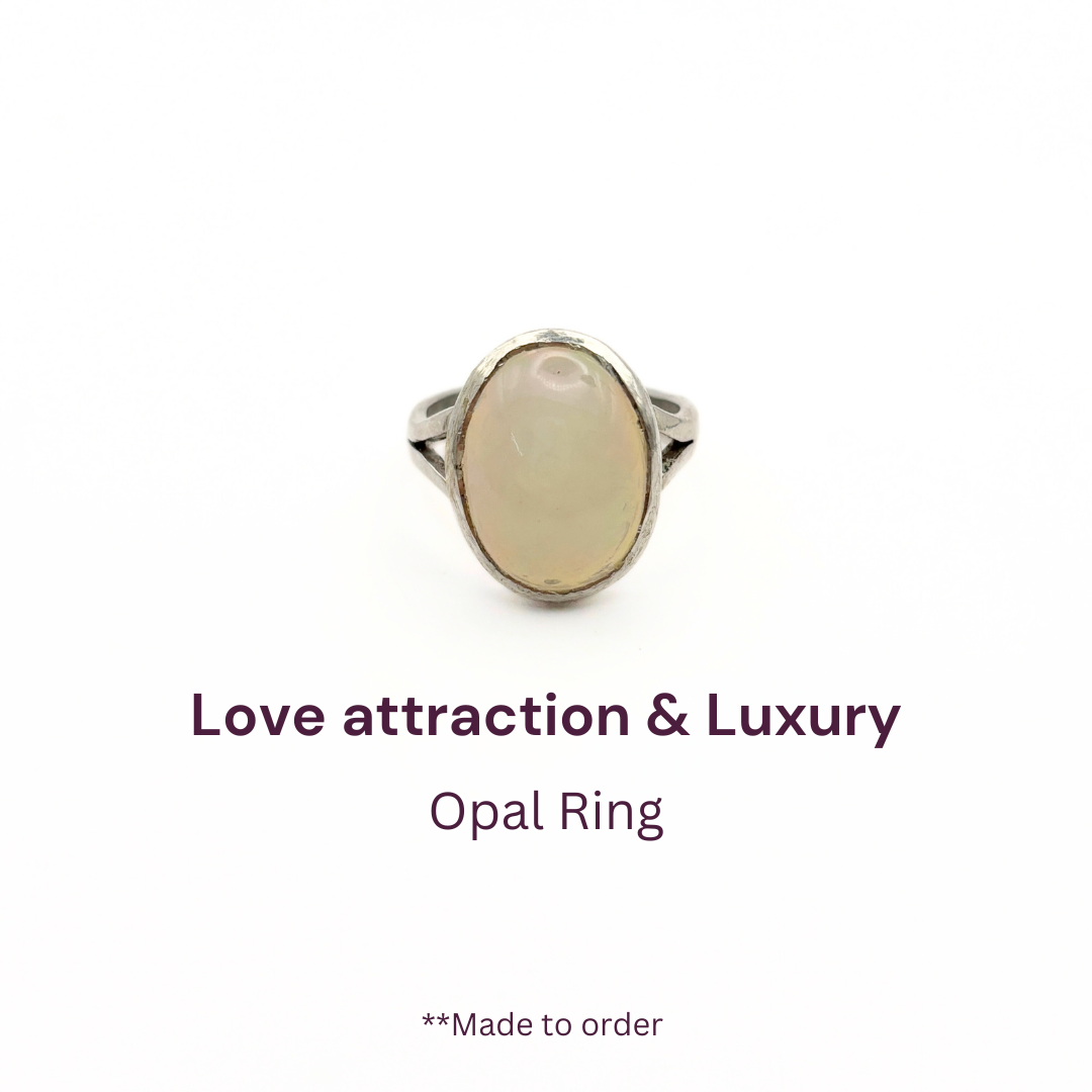 V-Band Euthopian Opal (High Fire) Pure Silver Ring - D1