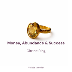 Natural Citrine Panchdhatu Ring Lab Certified (Pukhraj Substitute)