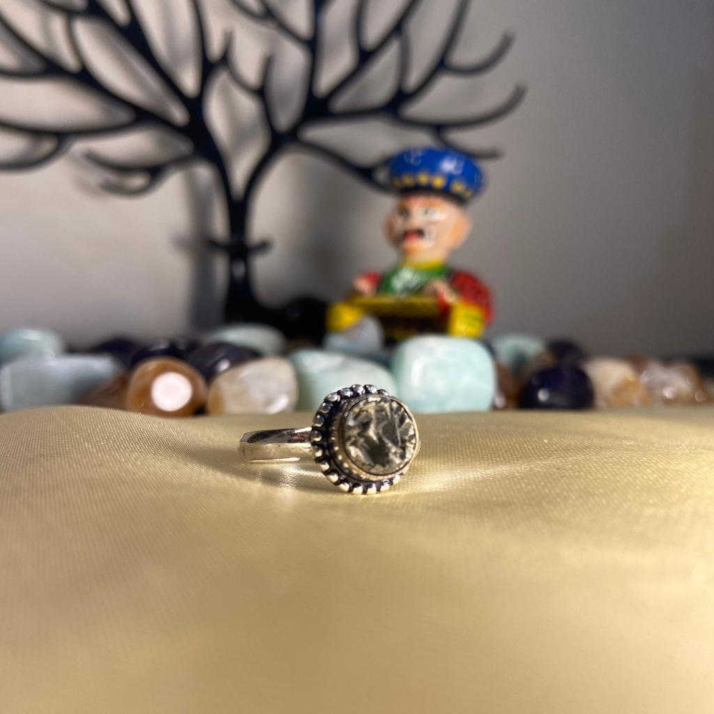 Pyrite Ring Original Natural Circle Adjustable