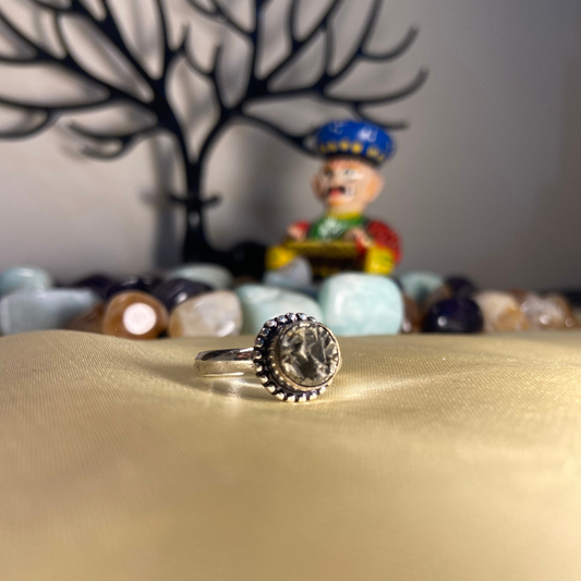 Pyrite Ring Original Natural Circle Adjustable
