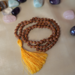 Nepali Panchmukhi Rudraksh Mala (6 mm)- Protection, Confidence & Calmness -  Original from Nepal Mountains - Mahakumbh Special- 6 mm