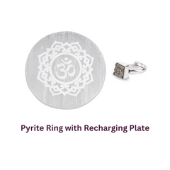 Pyrite Ring with Recharging Plate