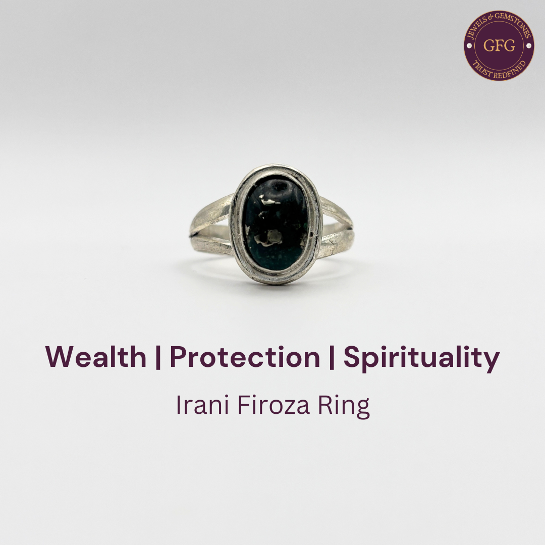 Irani Firoza German Silver Ring- IFR- 11