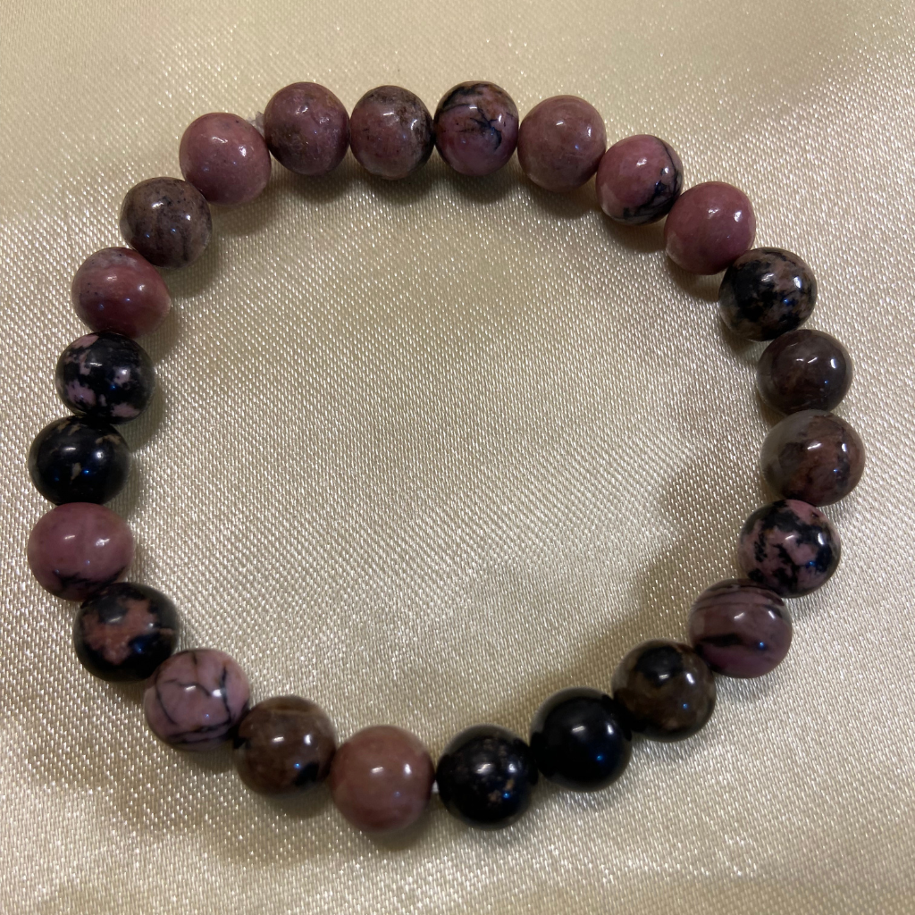 Forgiveness & Restoration Bracelet - Rhodonite - 8mm