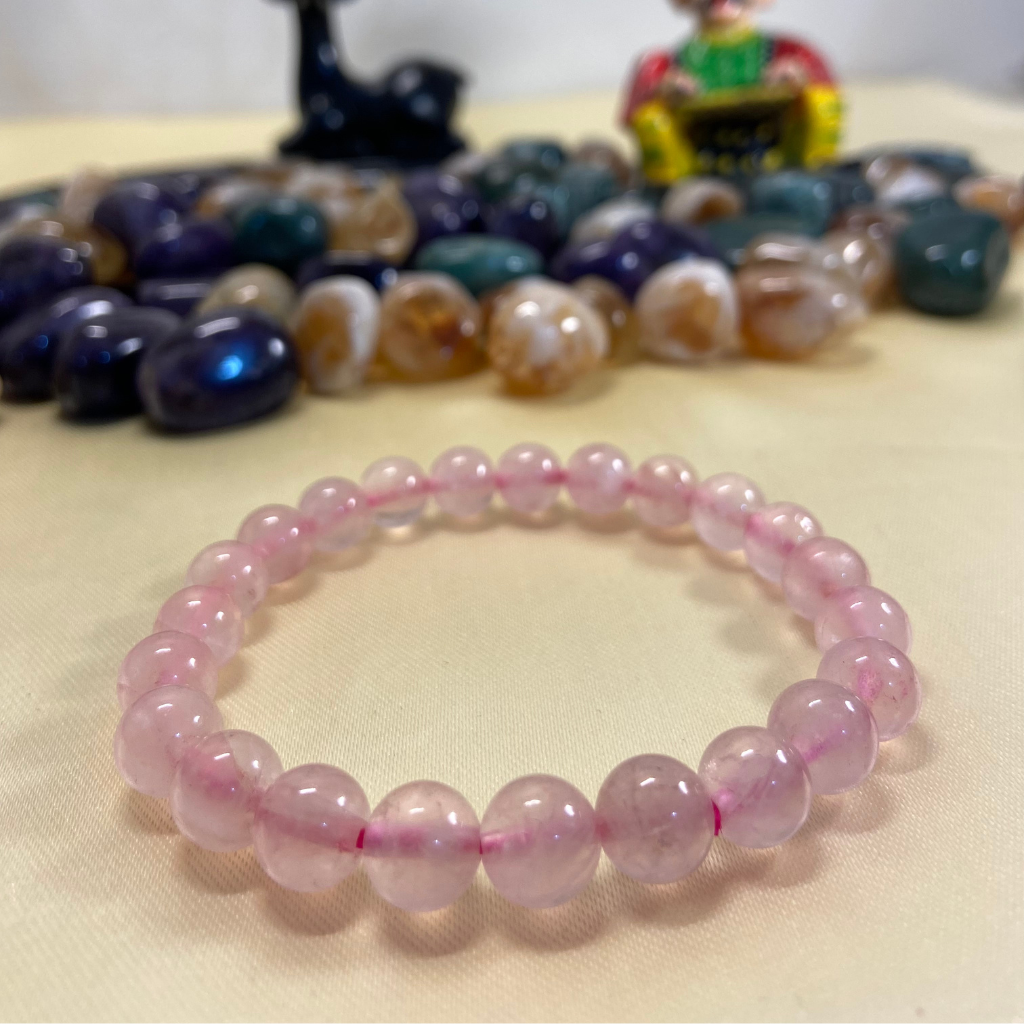 Love & Relationship Bracelet - Rose Quartz - 8mm