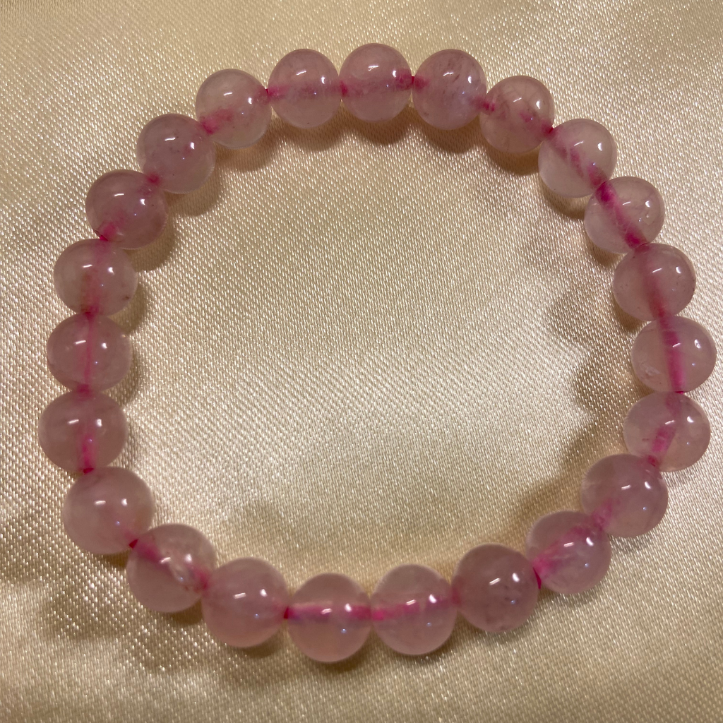 Love & Relationship Bracelet - Rose Quartz - 8mm