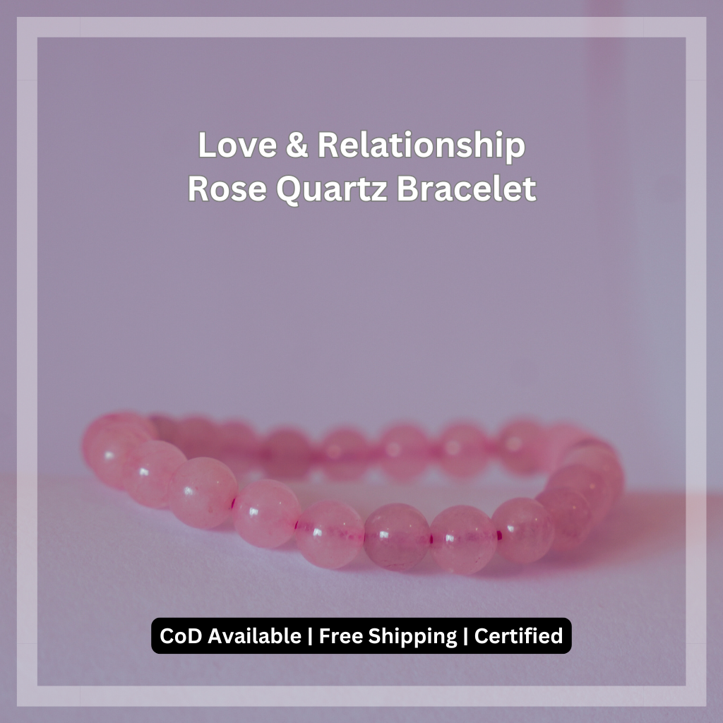 Love & Relationship Bracelet - Rose Quartz - 8mm