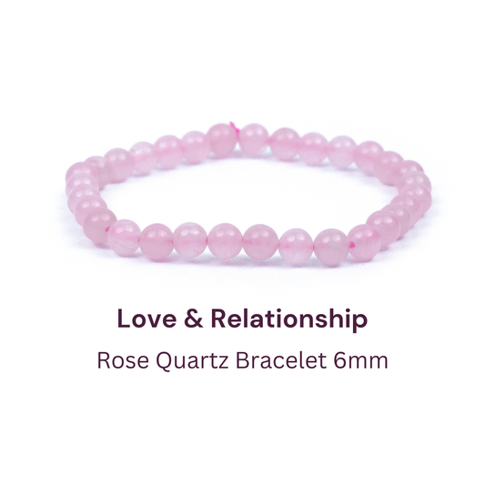 Rose Quartz Bracelet for Love - 6MM