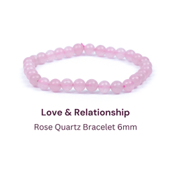 Rose Quartz Bracelet for Love - 6MM