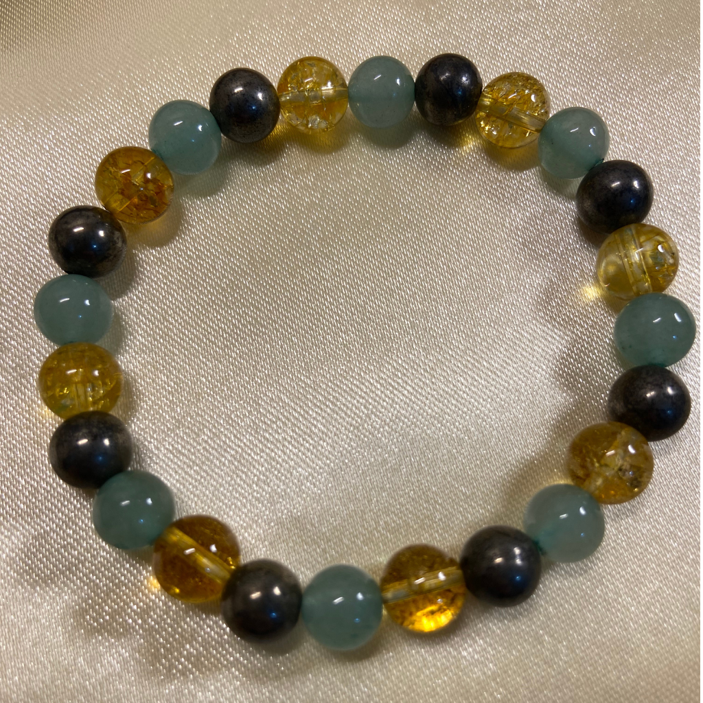 Success Bracelet - Pyrite, Green Aventurine & Citrine -  8mm