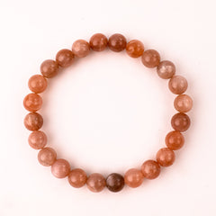 Government Job & Success - Natural Sunstone Bracelet - 8mm