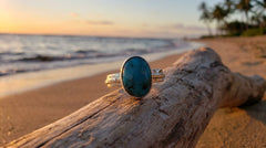Natural Irani Firoza Ring (Turquoise) Pure Silver Ring
