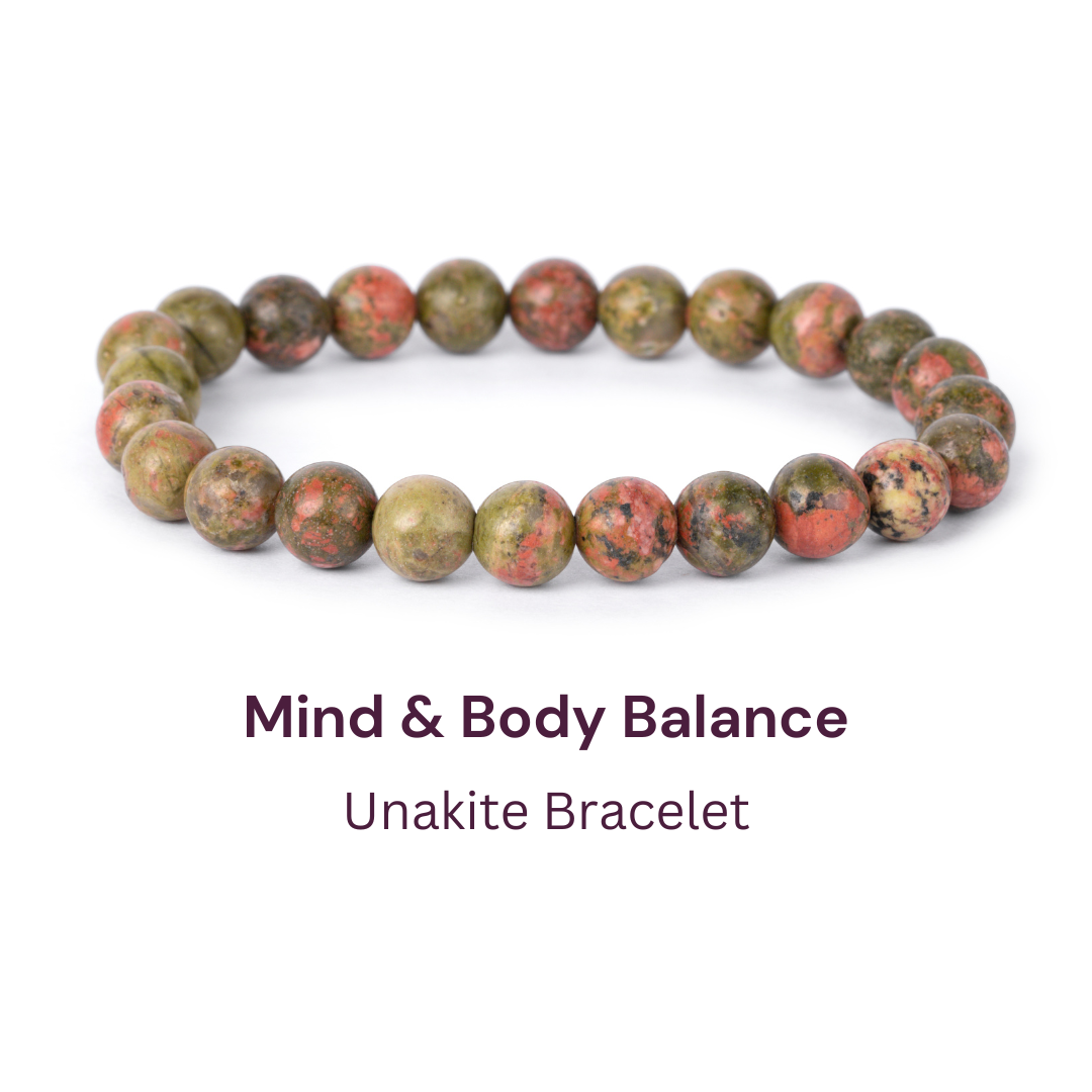 Unakite Bracelet- 8 mm