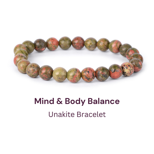 Unakite Bracelet- 8 mm