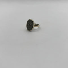 Pyrite Pure Silver Ring - D2 - Lab Tested & Certified
