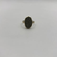 Pyrite Pure Silver Ring - D2 - Lab Tested & Certified