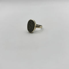 Pyrite Pure Silver Ring - D2 - Lab Tested & Certified