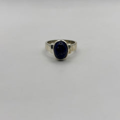 Lapis Lazuli Pure Silver Ring -D2 - Lab Tested & Certified