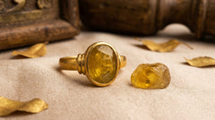 Natural Yellow Sapphire Pukhraj (Thailand) Panchdhatu Ring