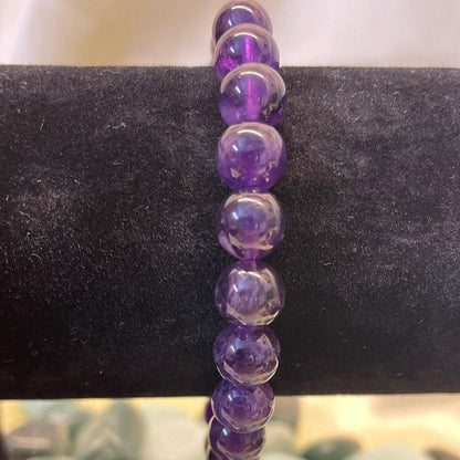 Stress & Anxiety Reliever Bracelet - Amethyst - 8mm