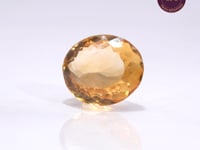 7.64 Carat Citrine Sunela- Natural & Lab-Certified