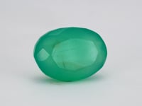 7.20 Carat Green Onyx (Chalcedony Stone) - Natural & Lab-Certified  06/08 - 28