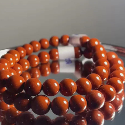Grounding & Stability Bracelet - Red Jasper Bracelet - 8mm